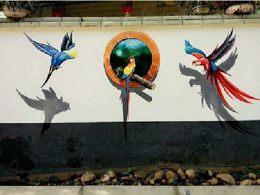 夏邑视觉错位-3D墙绘设计