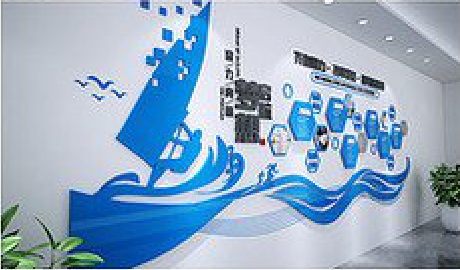 夏邑海浪主题文化墙如何设计？
