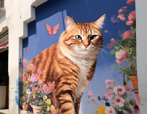 夏邑自己绘制有个性的手绘墙