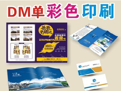 夏邑单页印刷，色彩搭配简单。